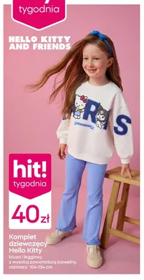 Komplet dziewczęcy Hello Kitty promocja w Pepco