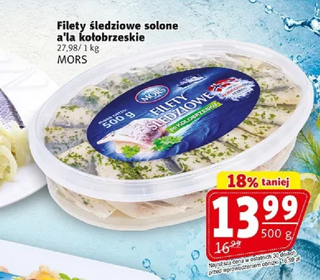 Filety śledziowe solone a'la kołobrzeskie MORS promocja w Prim Market