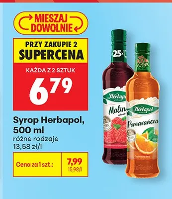 Syrop Herbapol malinowy promocja w Biedronka