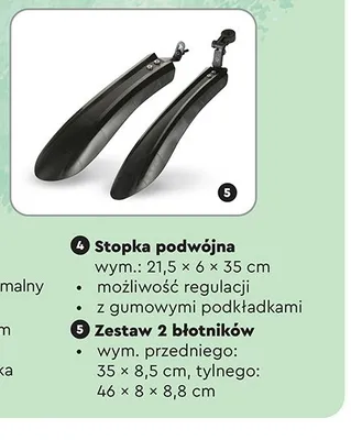 Zestaw 2 błotników promocja w Biedronka