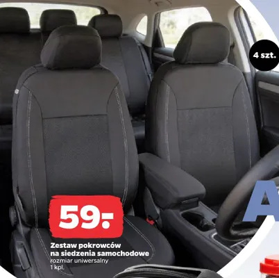 Zestaw pokrowców na siedzenia samochodowe rozmiar uniwersalny promocja w Netto