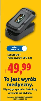 Pulsoksymetr SPO 3 A1 promocja w Lidl