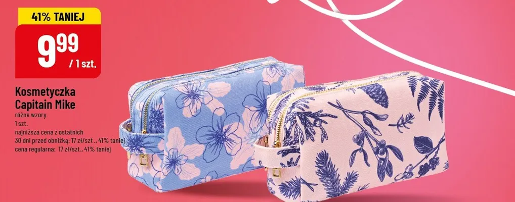 Kosmetyczka różne wzory Capitain Mike promocja w POLOmarket