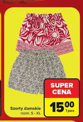 Szorty damskie promocja w Carrefour