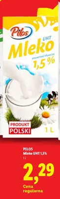 Mleko UHT Pilos 1,5% promocja w Lidl