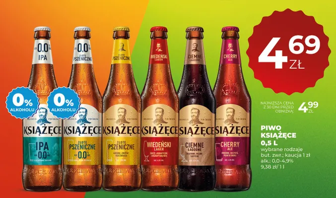 Piwo Książęce Złote Pszeniczne promocja w Duży Ben