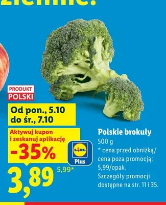 Brokuły polskie Lidl promocja w Lidl