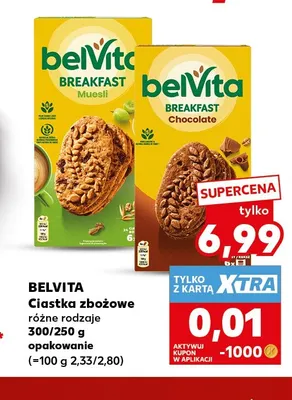 Ciastka zbożowe Belvita promocja w Kaufland