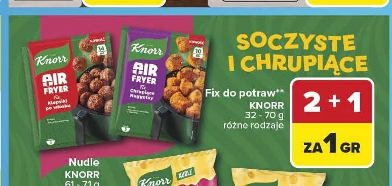 Fix do potraw Knorr Air Fryer Chrupiące Nuggetsy promocja w Carrefour
