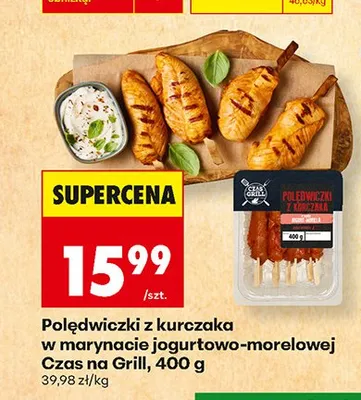 Polędwiczki z kurczaka w marynacie jogurtowo-morelowej Czas na Grill promocja w Biedronka