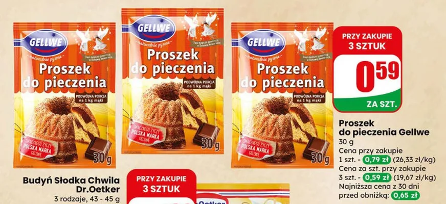 Budyń Słodka Chwila smak śmietanka promocja w Dino