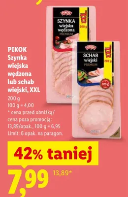 Schab wiejski XXL Pikok promocja w Lidl
