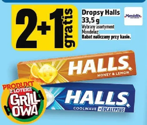 Dropsy Halls Mondelez promocja w TOPAZ