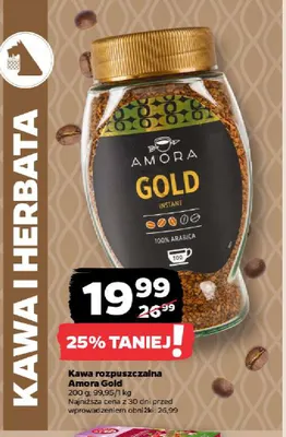 Kawa rozpuszczalna Amora Gold promocja w Netto