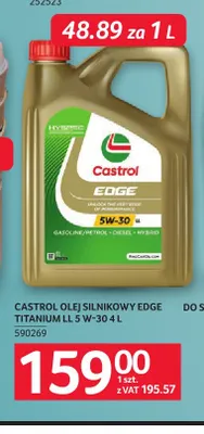 Olej silnikowy Castrol Edge Titanium Ll 5W-30 promocja w Selgros