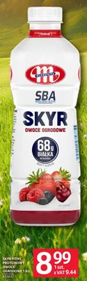 Skyr pitny proteinowy Mlekovita SBA owoce ogrodowe promocja w Selgros
