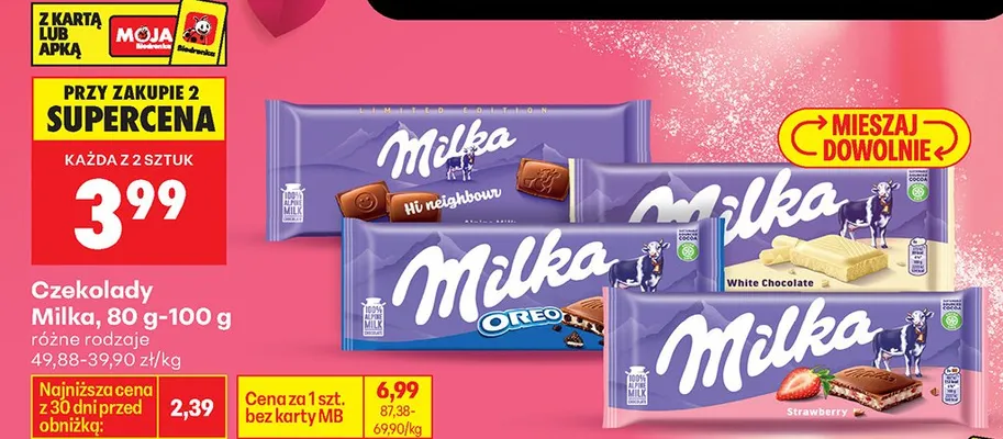 Czekolada White Chocolate promocja w Biedronka