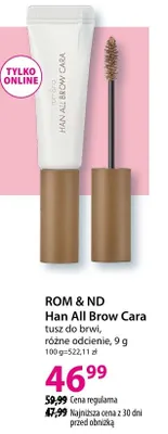 Tusz Han All Brow Cara do brwi, różne odcienie promocja w Hebe