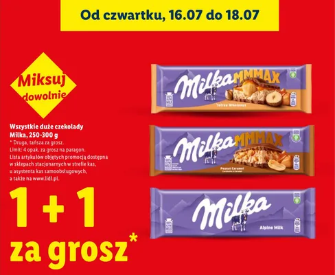 Czekolada Milka Alpine Milk promocja w Lidl
