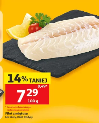 Filet z miętusa bez skóry promocja w Auchan