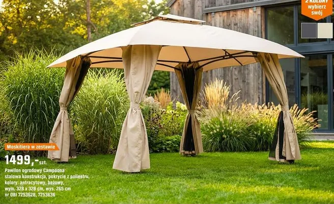 Pawilon ogrodowy Campdona promocja w OBI