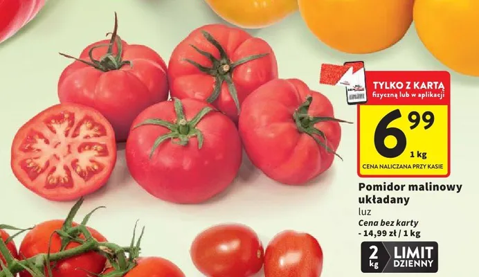 Pomidor malinowy układany luz promocja w Intermarche