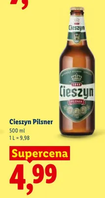 Piwo Cieszyn Pilsner promocja w Lidl