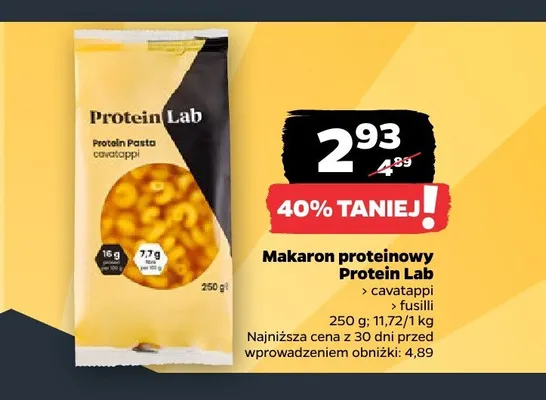 Makaron proteinowy Protein Lab promocja w Netto