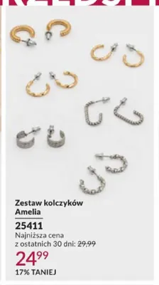 Zestaw kolczyków Amelia promocja w AVON