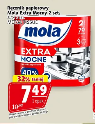 Ręcznik papierowy Extra Mocny 2-pak Mola promocja w Prim Market