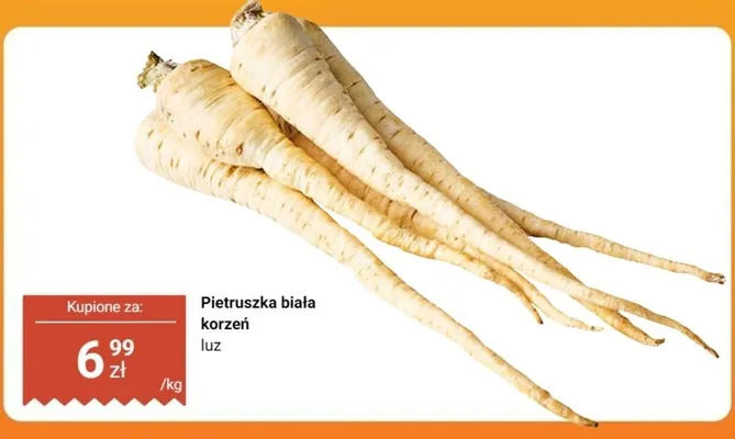 Pietruszka biała korzeń promocja w Biedronka