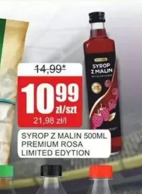 Syrop z malin Premium Rosa promocja w Bingo