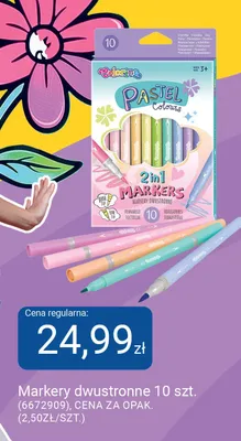 Markery dwustronne Colorino Pastel 10-pak promocja w Smyk