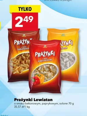 Prażynki Lewiatan o smaku paprykowym promocja w LEWIATAN