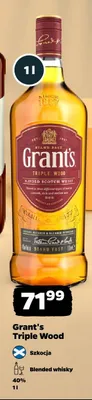 Whisky Grant's Triple Wood promocja w Netto