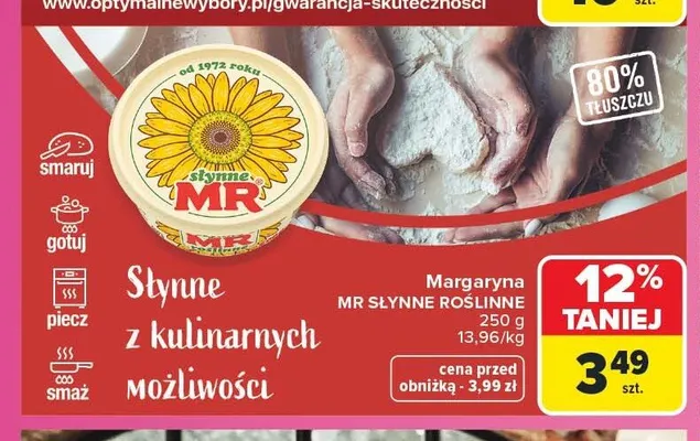 Margaryna MR Słynne Roślinne promocja w Carrefour