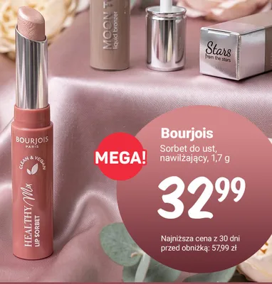 Sorbet do ust nawilżający Bourjois Healthy Mix Lip Sorbet promocja w Rossmann