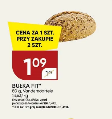 Bułka Fit Vandemoortele promocja w Chata Polska
