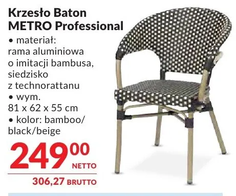 Krzesło Baton METRO Professional promocja w Makro