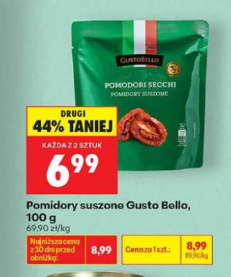 Pomidory suszone Gusto Bello promocja w Biedronka