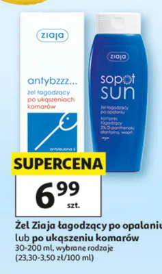 Żel łagodzący po opalaniu Ziaja Sopot Sun promocja w Auchan