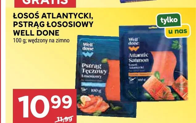 Łosoś atlantycki wędzony na zimno Carrefour classic promocja w Stokrotka