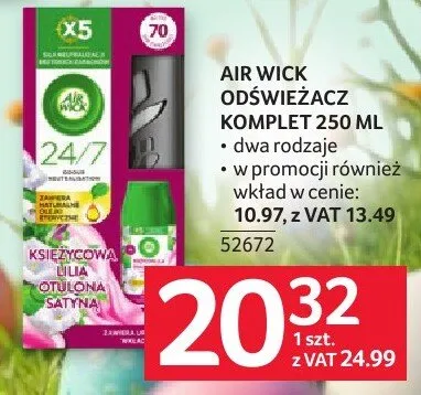 Odświeżacz Air Wick 250ml promocja w Selgros