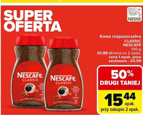 Kawa rozpuszczalna Classic promocja w Carrefour Market