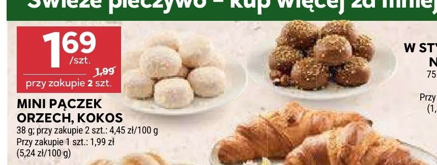 Mini pączek orzech promocja w Stokrotka