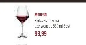 Kieliszek do wina czerwonego Modern 550ml promocja w Stokrotka