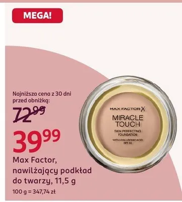 Nawilżający podkład do twarzy promocja w Rossmann