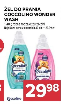 Żel do prania Coccolino Wonder Wash promocja w Stokrotka