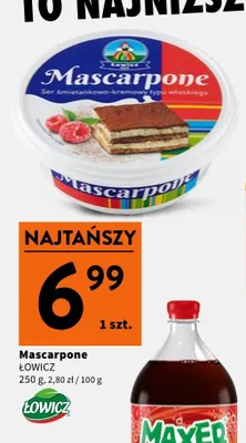 Ser mascarpone Łowicz promocja w Intermarche