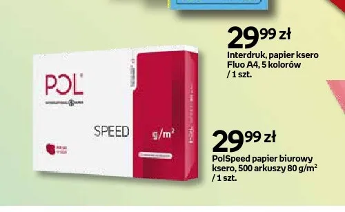 PolSpeed papier biurowy ksero promocja w Empik